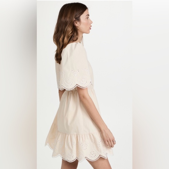 English Factory embroidered ruffle mini dress. Size S. Great condition. - Picture 5 of 7